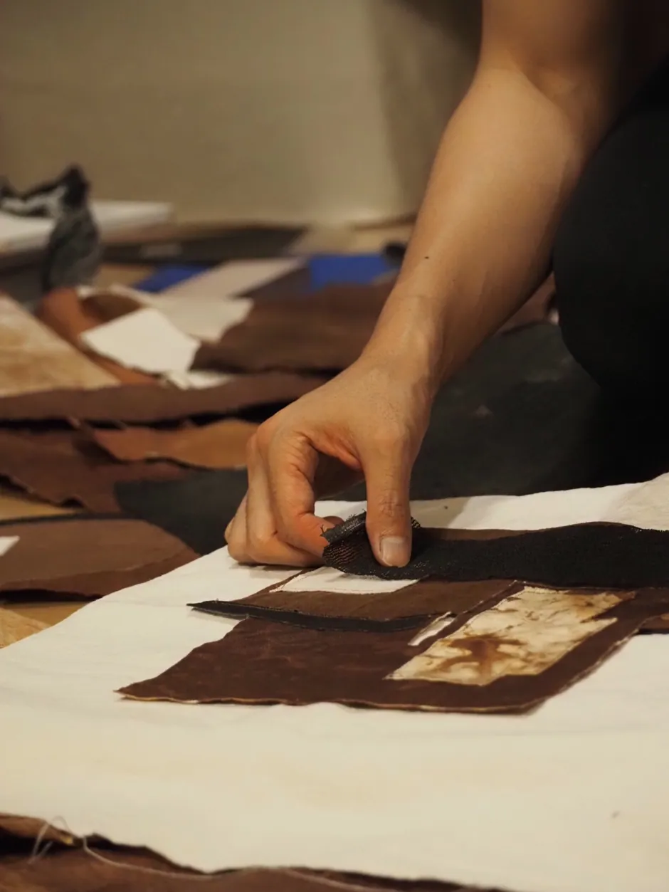 A scene from the making process